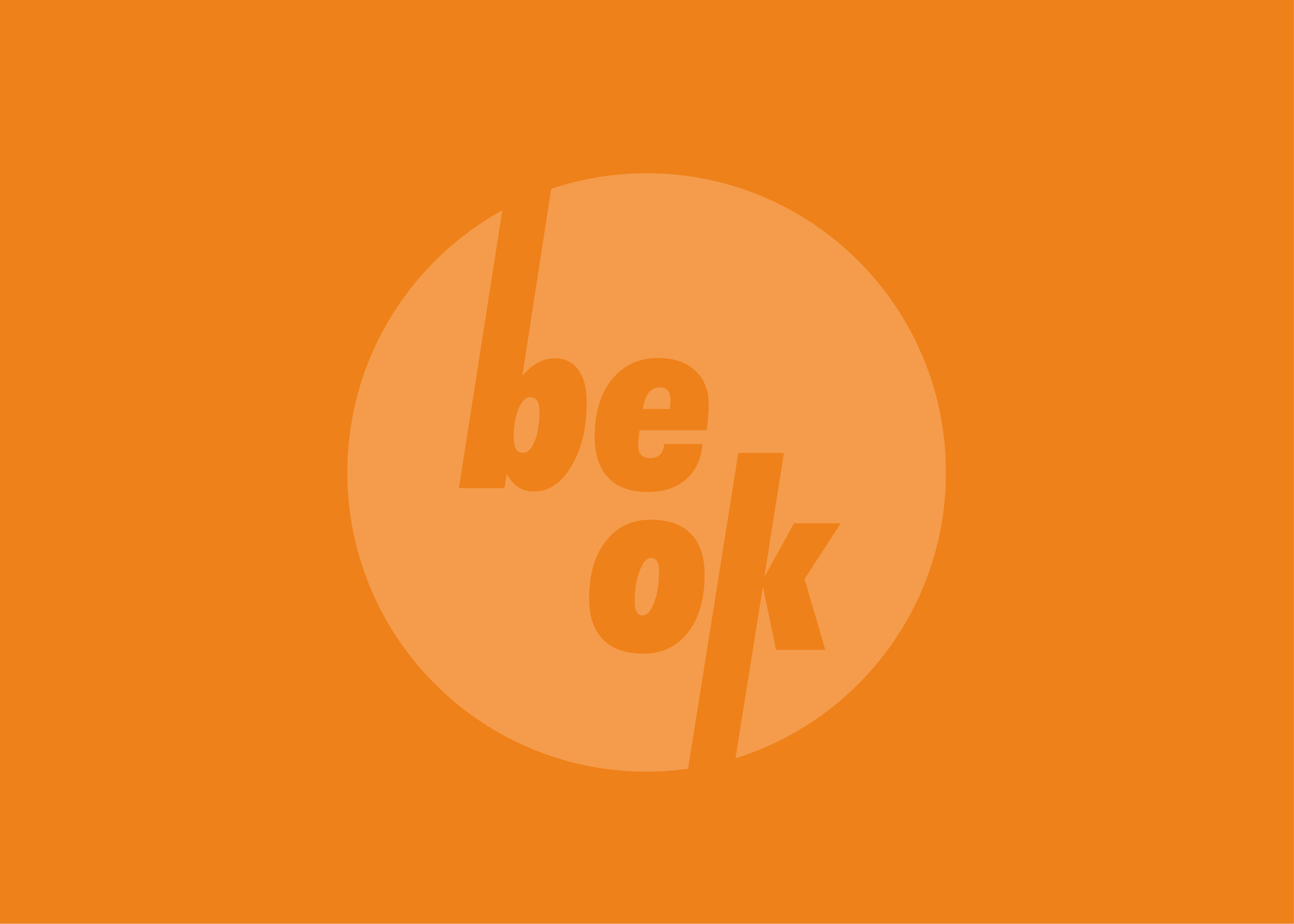 Be OK - Youth mental health support logo on orange background